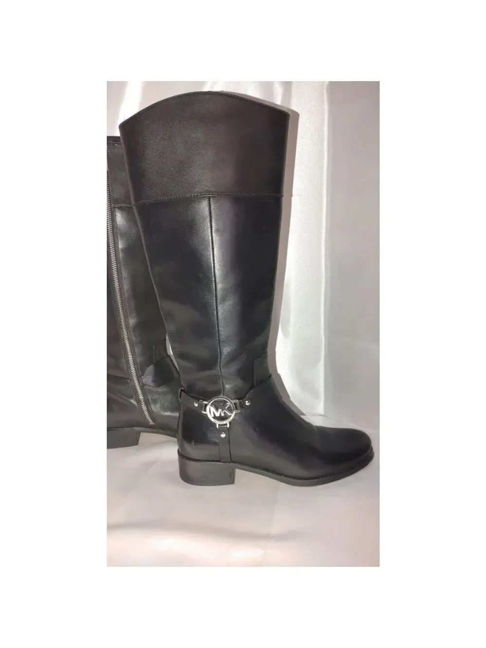 Michael Kors Fulton Harness Leather Boot Size 8M